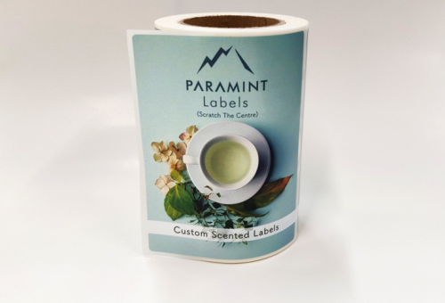 Paramount Scratch Sniff Label